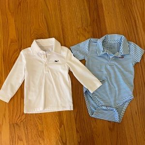Two Vineyard Vines baby boy shirts